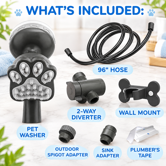Pawsera 3 Mode Pet Shower Sprayer